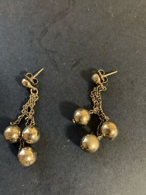 Silver-Tone Ball Dangle Earrings - Women Jewelry